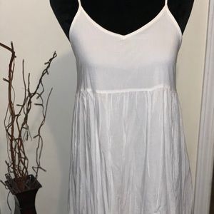 White Entro dress with lace detail, medium